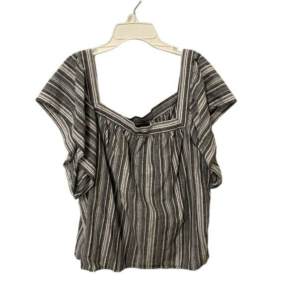 VINCE CAMUTO STRIPED BLOUSE - Picture 1 of 4